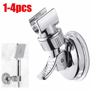 1-4Pcs Suction Cup Shower Head Support No Drill Waterproof Reusable Super Load-bearing Shower Holder Universal Shower Holder
