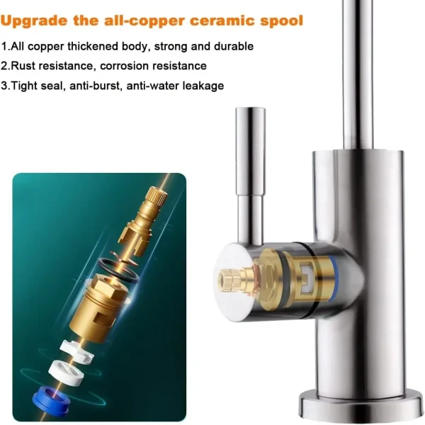 1/4"Kitchen Faucets Direct Drinking Tap Water Purifier Faucet for Kitchen Sink Drinking Water Anti-Osmosis Purifier Tap - Image 3