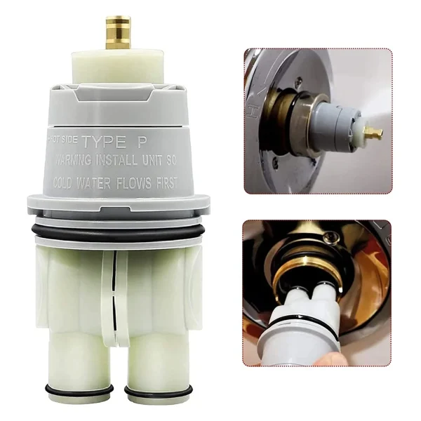 RP46074 Shower Replacement for 13/14 Series Single Handle Bath Tub Shower Faucet with RP22734 Bonnet Nut - Image 2
