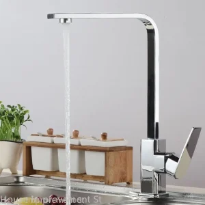 Kitchen Faucet Hot And Cold Water Mixer 360 Degree Rotating Vessel Sink Tap Deack Mounted for Kitchen
